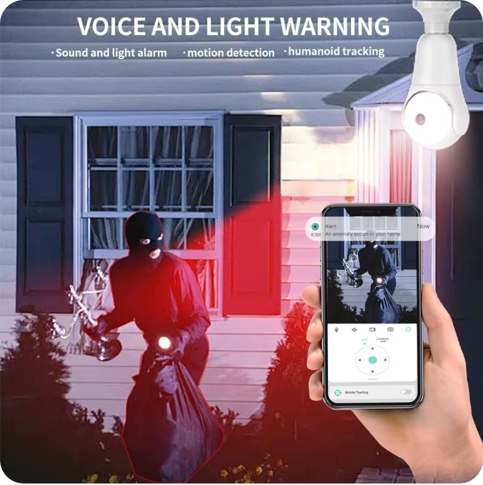 E27 Bulb Wireless Security Cam