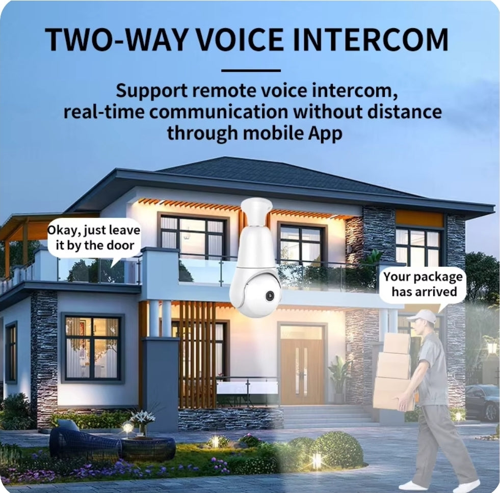 E27 Bulb Wireless Security Cam